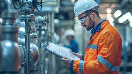 industrial engineer optimizing production line for efficiency in manufacturing plant