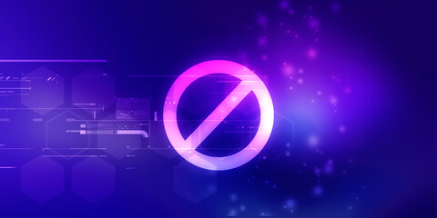 

2d illustration stop sign
