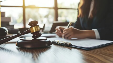 insurance claims adjuster negotiating settlement terms with policyholder in conference room