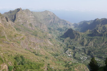 Naklejka premium Berglandschaft Insel Santo Antão Kap Verde