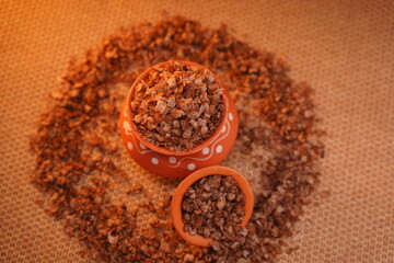 Brown Flakes in pots