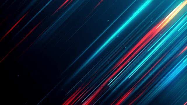 Abstract diagonal lines background. Abstract blue and orange diagonal lines with a glowing light effect.