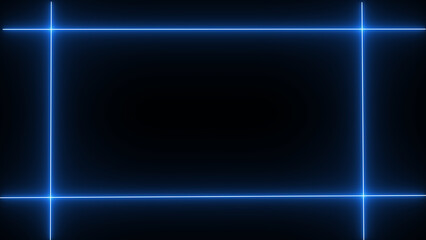 Straight line animation on black background.