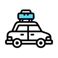 Aqua Blue Icon Rectangular Shape with Notches in Dark Background