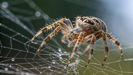 Fototapeta premium spider on a web