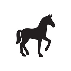 horse silhouette vector