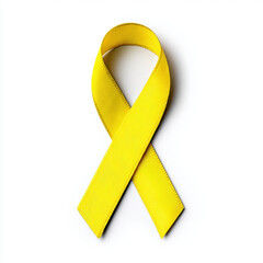 vibrant yellow ribbon symbolizes hope and support for various causes, often associated with mental health awareness and military support. Its bright color conveys positivity and encouragement