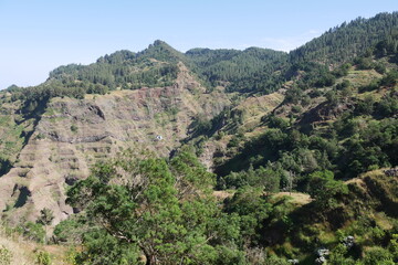 Obraz premium Landschaft auf Santo Antáo in den Kap Verden