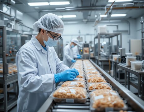 Food Production Inside a Modern Pasta Factory