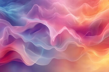 Obraz premium Abstract vibrant wavy forms