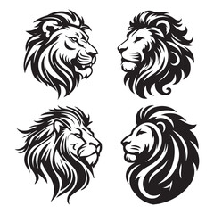 Lion Head Icon Vector