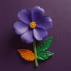 violet flowers on violet background