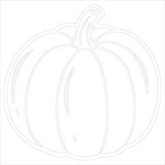 Pumpkin Clipart Cute Halloween and Fall Harvest Vector Illustration