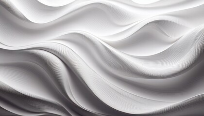 Obraz premium white paper creates abstract waves and flows smoothly with elegance theme