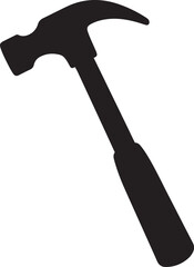 Hammer icon silhouette logo vector illustration