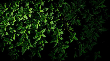 Green trees, bushes, and shrubs top view