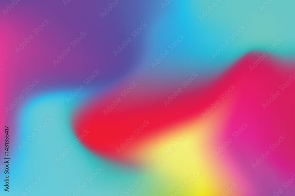 Aufkleber abstract fluid gradient colorful background