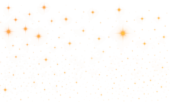 Sternenhimmel, leuchtende Sterne extrahiert auf transparentem Hintergrund