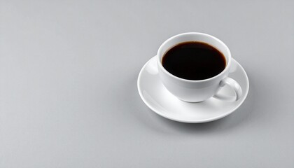 a cup of coffee on grey background, mock up. Custom AI Model