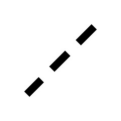 Three black rectangular shapes arranged diagonally on a white background creating a simple visual pattern effect