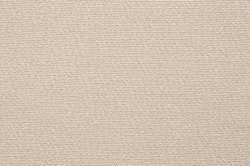 Texture of beige fabric as background, top view