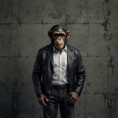 Obraz premium monkey in a jacket