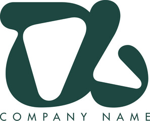 Creative Abstract Initial Letter DJ Logo Design