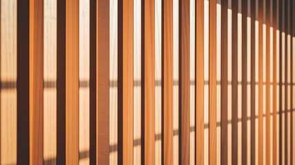 Wood background banner panorama long - Brown wooden acoustic panels wall texture , seamless pattern, vertical