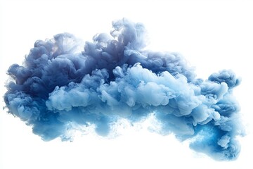 illustration blue ink swirl