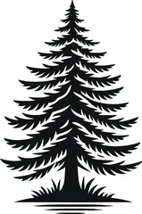 christmas tree vector illustration