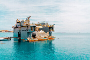 Photo from Hurghada in Egypt showing floating repair dock