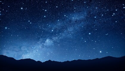 animated dark blue night sky background with moving stars constellations