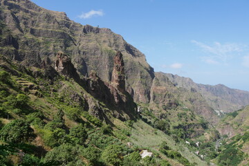 Berge bei Xoxo auf Santo Antão in Kap Verde