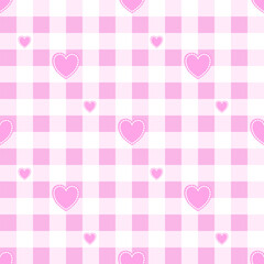 pink heart pattern Seamless geometric background