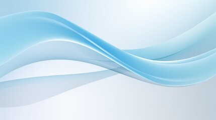 Abstract light blue background vector presentation design template with white empty space, smooth waves and soft lines for modern concept background 