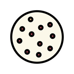 Delicious Cookies with Many Chocolate Chips Ready to Be Served