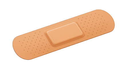 first aid plaster isolated on white background  