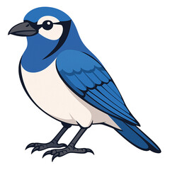 Obraz premium blue bird on a branch