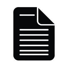 Obraz premium doc file stencil icon vector illustration