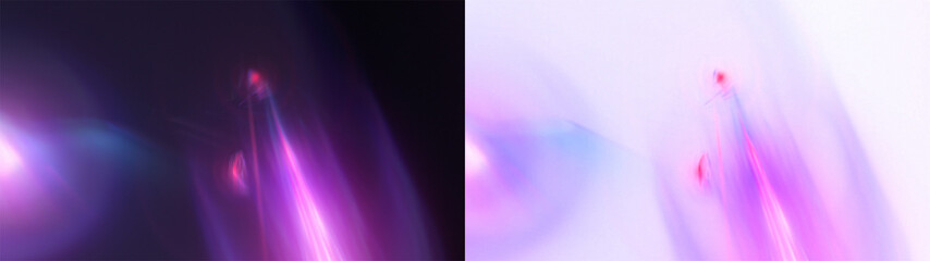 Light Burst Prism Overlay: Abstract background with a sudden burst of light and a dynamic prism effect. Use as a striking overlay layer effect. on black or Transparent.