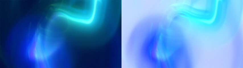 Teal Light Prism Overlay: Abstract background with teal light and a subtle prism effect. Use as a cool, modern overlay layer effect. on black or Transparent.