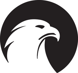 Eagle head simple icon. Vector ICON all icon Viktor.