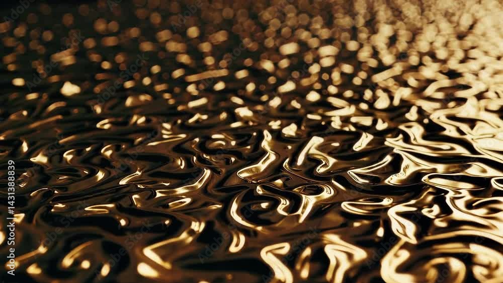 Aufkleber mesmerizing gold display with simple elegance and texture