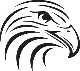 Obraz premium Eagle head simple icon. Vector ICON all icon Viktor.