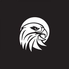 Eagle   head simple icon. Vector ICON all icon Viktor..