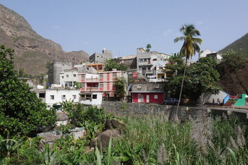 Dorf auf Santo Ant&atilde;o in Kap Verde
