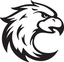 Eagle   head simple icon. Vector ICON all icon Viktor..