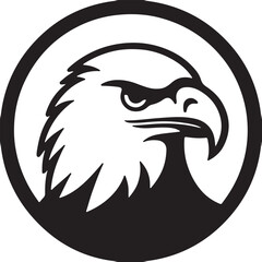 Eagle   head simple icon. Vector ICON all icon Viktor..