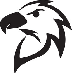 Eagle   head simple icon. Vector ICON all icon Viktor..
