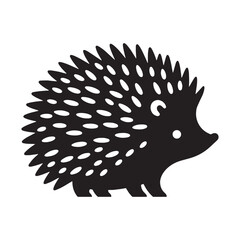 Simple and refined hedgehog silhouette vector for versatile branding use – hedgehog silhouette – hedgehog vector – hedgehog illustration – silhouette of hedgehog – hedgehog icon

